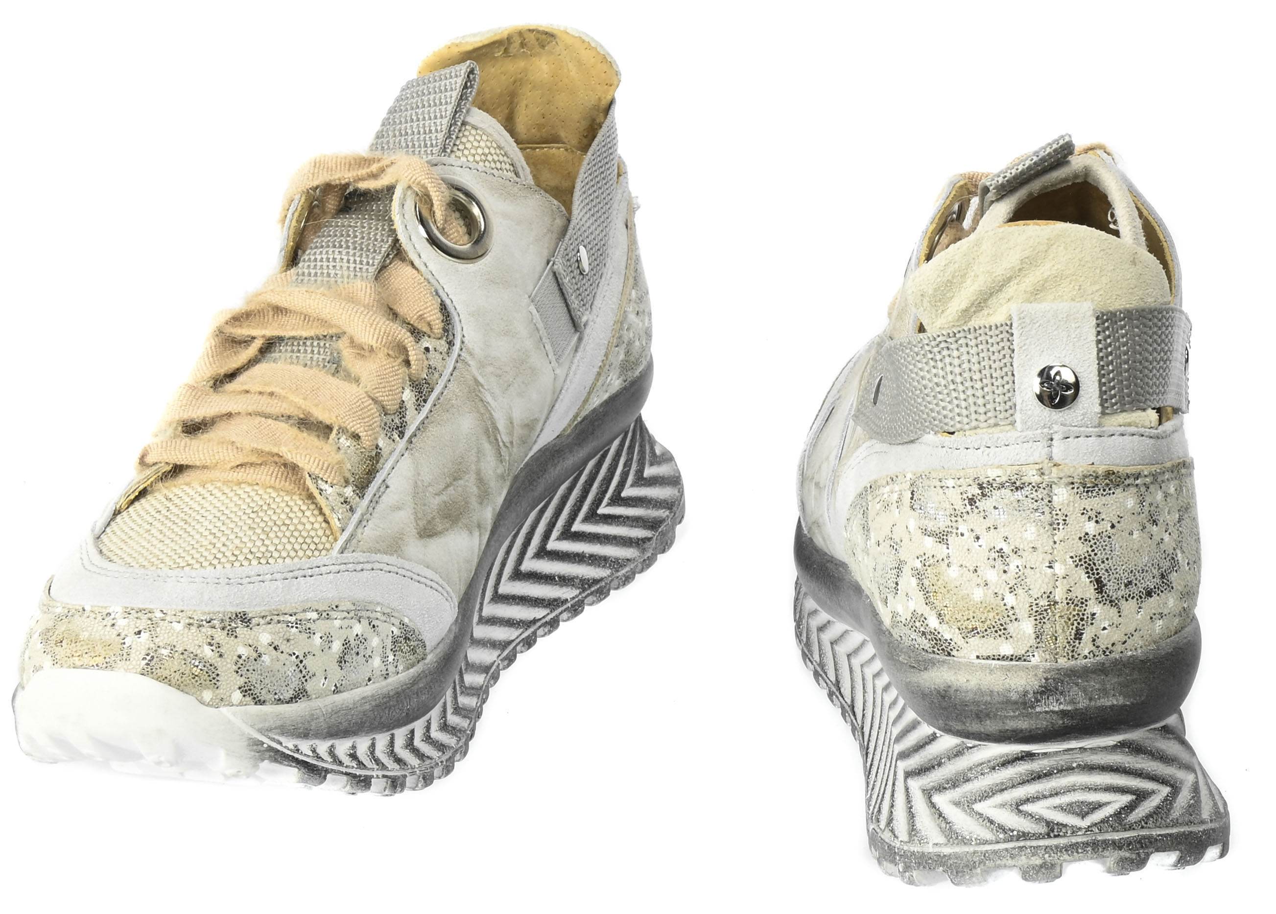 Sneakersy Maciejka 04916 04/00-5 Skórzane Beżowe