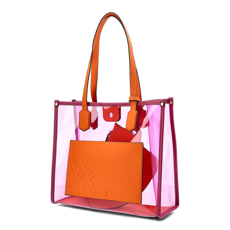 Torebka Hispanitas BV232684 Covent V23 Vinilo Pink Papaya