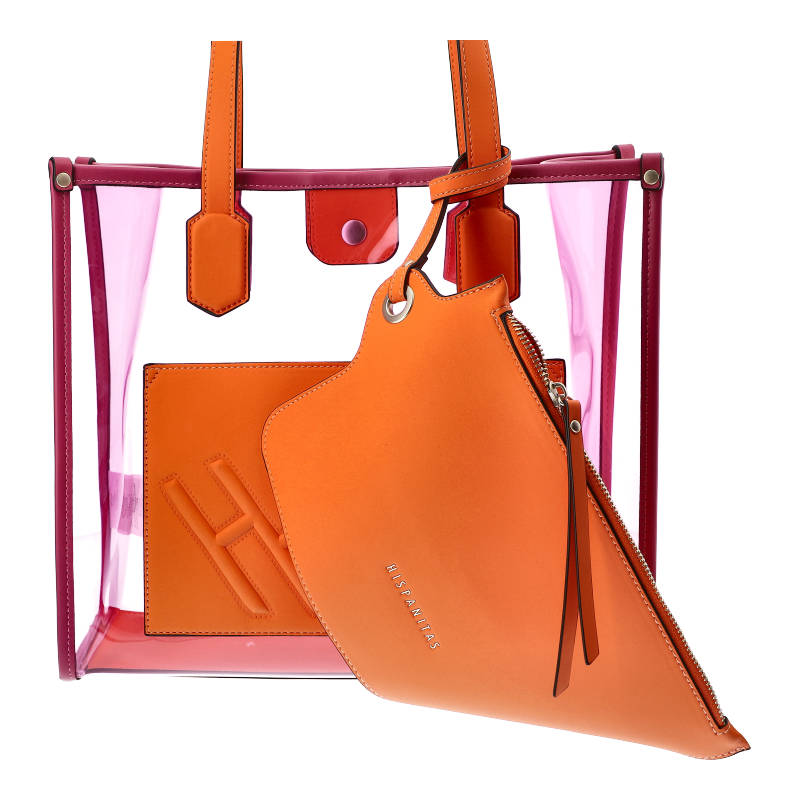 Torebka Hispanitas BV232684 Covent V23 Vinilo Pink Papaya