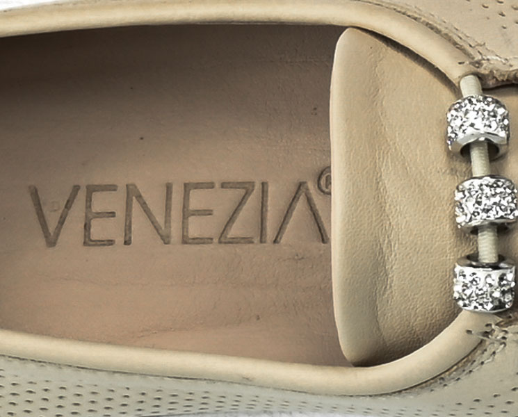 Półbuty Letnie Venezia 1345R097 Beige Beżowa Skóra