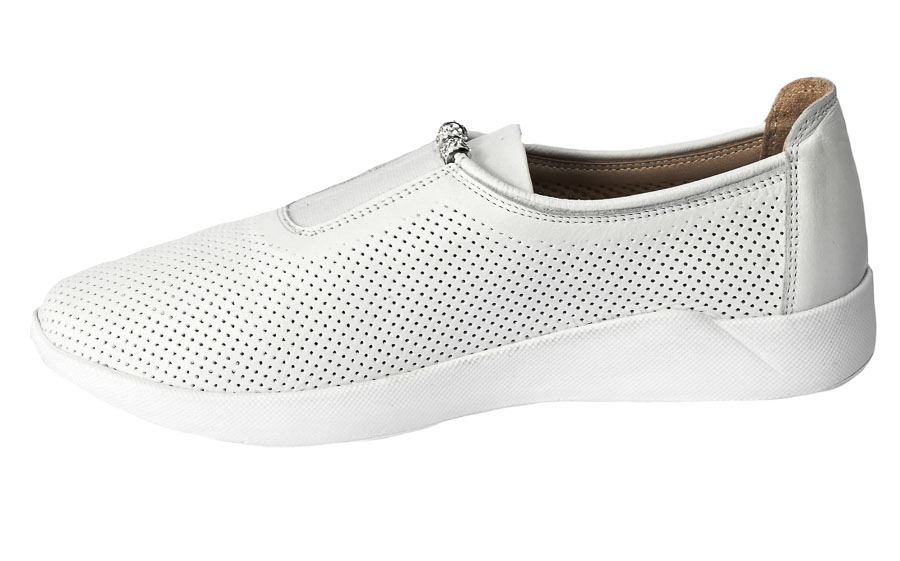 Półbuty Letnie Venezia 1345Y073 White Biała Skóra