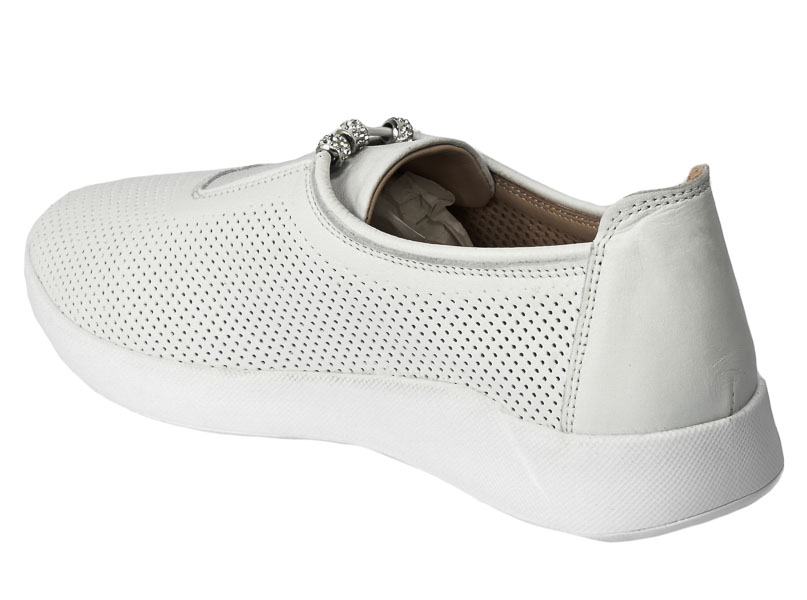 Półbuty Letnie Venezia 1345Y073 White Biała Skóra
