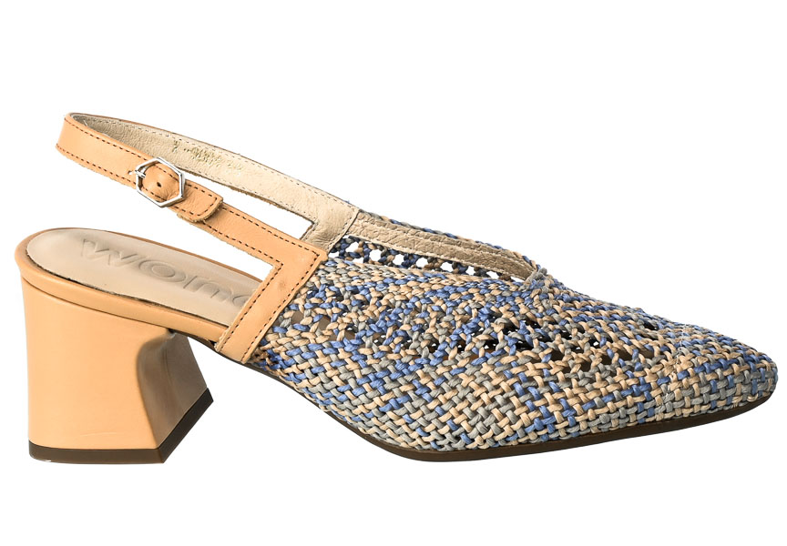 Czółenka Wonders I-9004 Trenzado 9086 Blue Sand