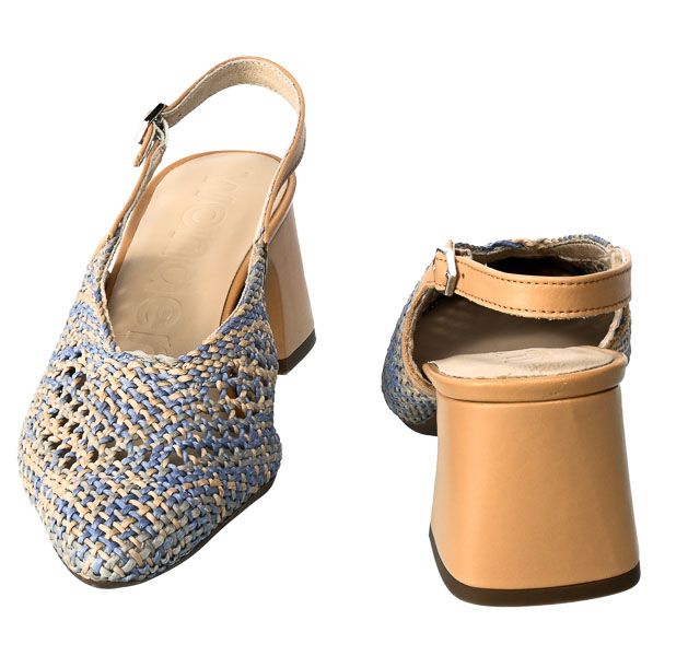 Czółenka Wonders I-9004 Trenzado 9086 Blue Sand