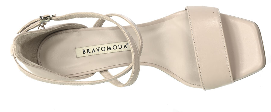 Sandały Bravo Moda 1921 Beż 10 Skórzane_TN