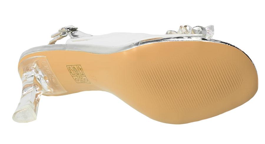Sandały S.Barski X951 Silver Srebrne