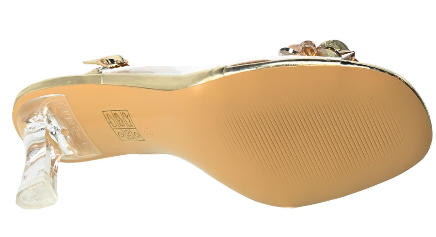 Sandały S.Barski X951 L.Gold Złote