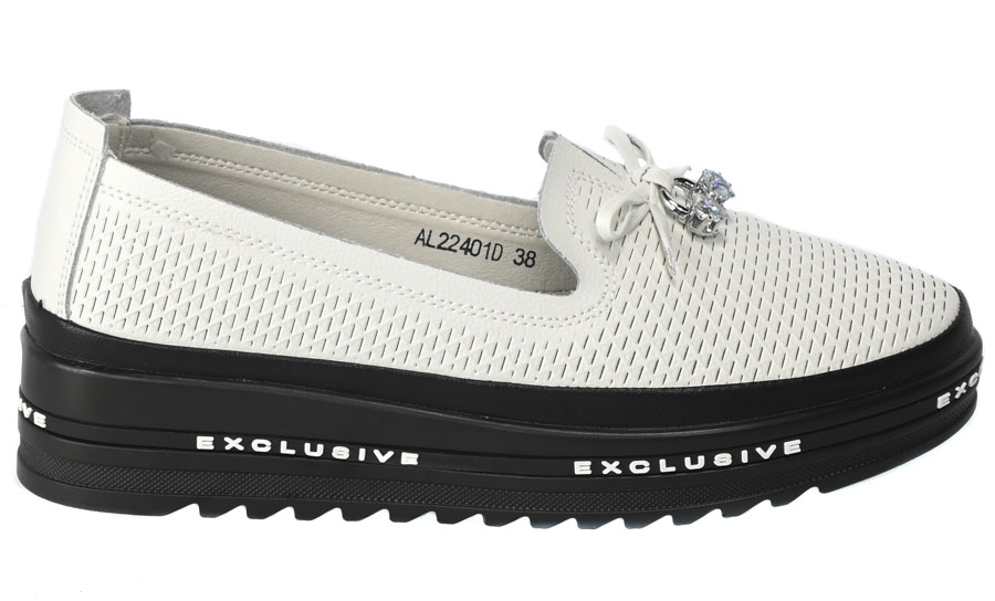 Półbuty S.Barski AL22401D White Białe