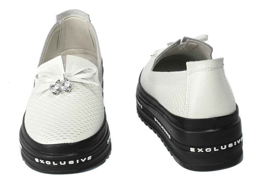 Półbuty S.Barski AL22401D White Białe