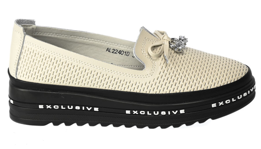 Półbuty S.Barski AL22401D Beige Beżowe