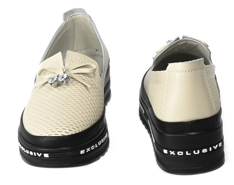 Półbuty S.Barski AL22401D Beige Beżowe