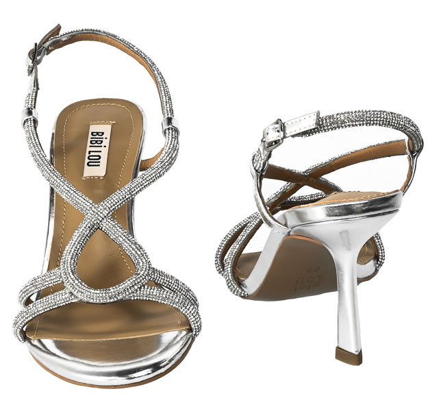 Ekskluzywne Sandały Bibi Lou 598Z17VK Plata Silver Srebrne