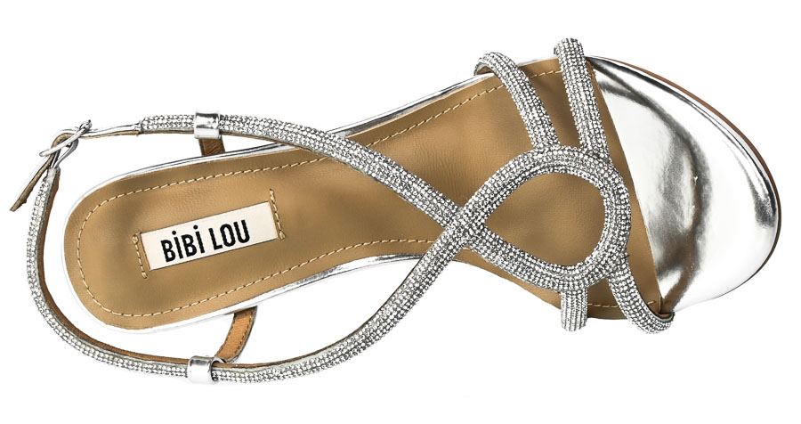 Ekskluzywne Sandały Bibi Lou 598Z17VK Plata Silver Srebrne
