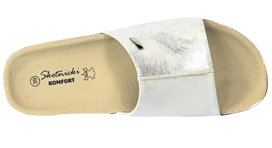 Klapki Skotnicki KL-3-0509 Silver Srebrne