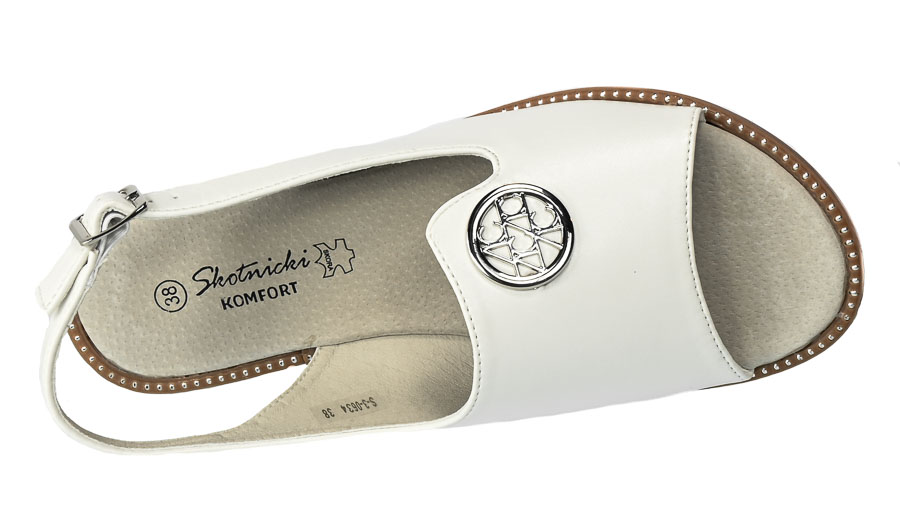 Sandały Skotnicki S-3-0634 White Białe