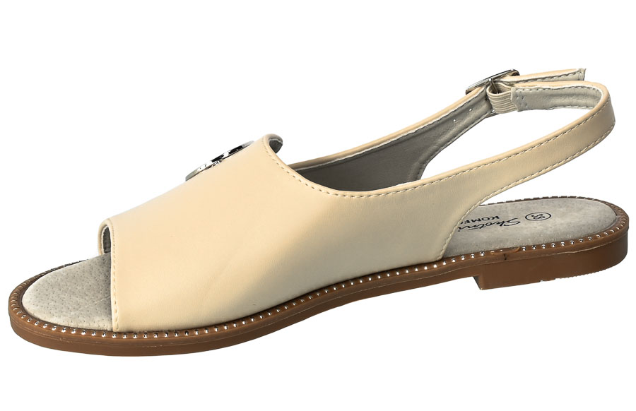 Sandały Skotnicki S-3-0634 Beige Beżowe