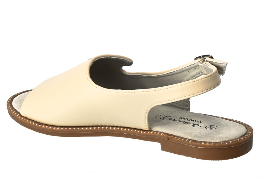 Sandały Skotnicki S-3-0634 Beige Beżowe