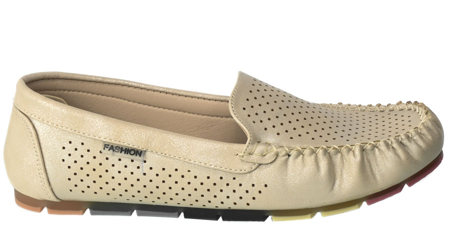 Mokasyny Skotnicki KL-3-0595 Beige Beżowe