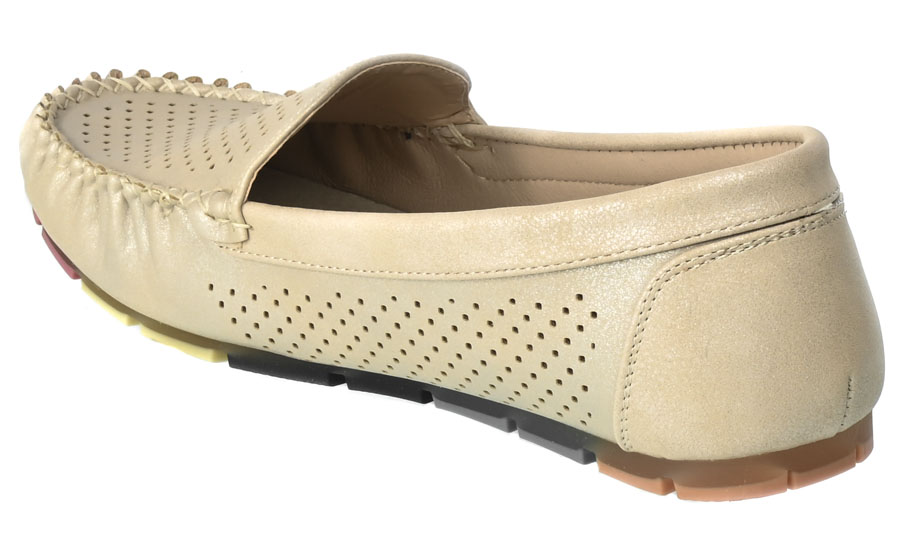 Mokasyny Skotnicki KL-3-0595 Beige Beżowe