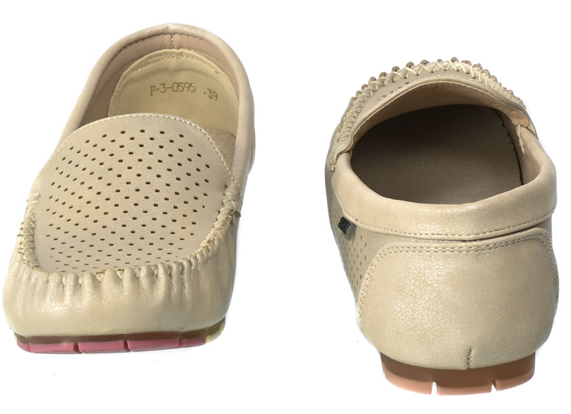 Mokasyny Skotnicki KL-3-0595 Beige Beżowe