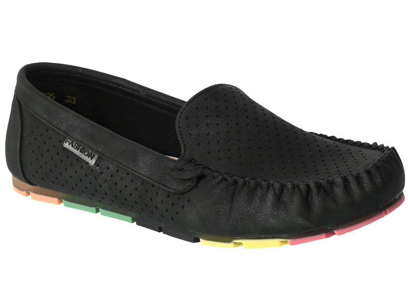Mokasyny Skotnicki KL-3-0595 Black Czarne