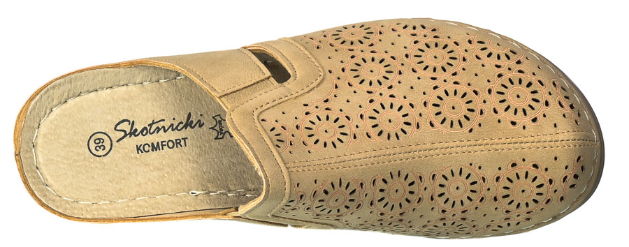 Klapki Skotnicki KL-3-0641 Beige Beżowe