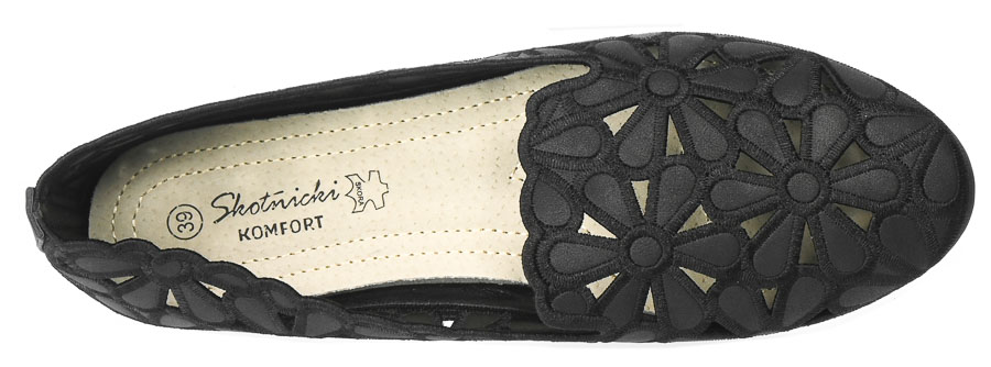 Półbuty Letnie Skotnicki P-3-0568 Black Czarne