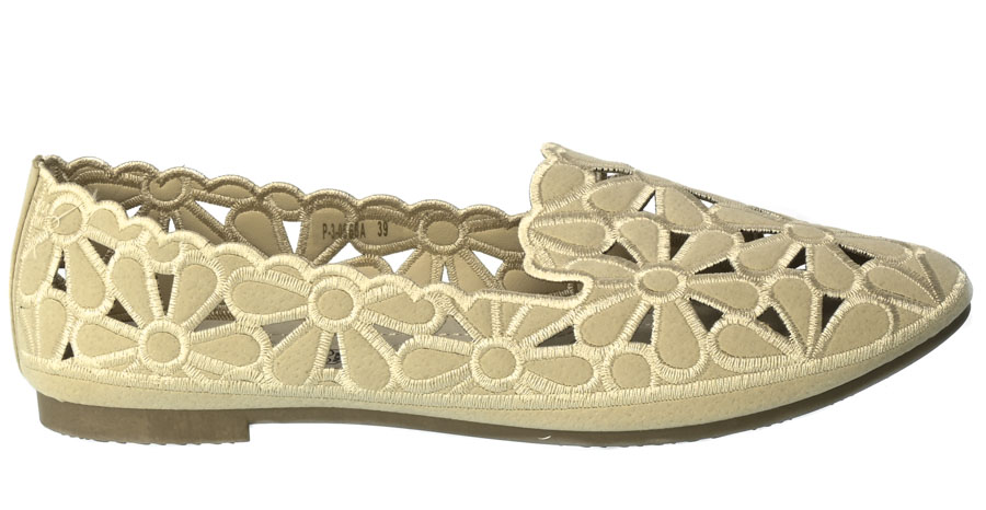 Półbuty Letnie Skotnicki P-3-0568A Beige Beżowe