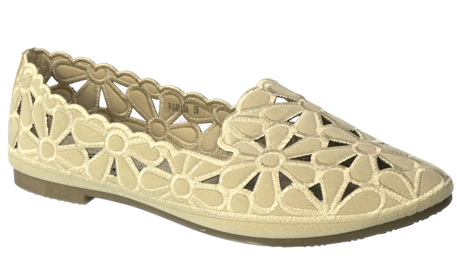Półbuty Letnie Skotnicki P-3-0568A Beige Beżowe