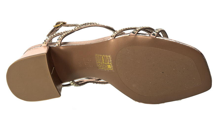 Sandały Bibi Lou 586Z00VK Cobre Cooper Złote