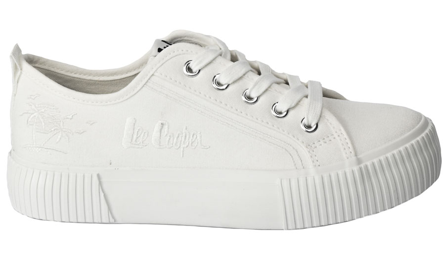 Trampki Lee Cooper LCW 22-23-31-1806L White Białe