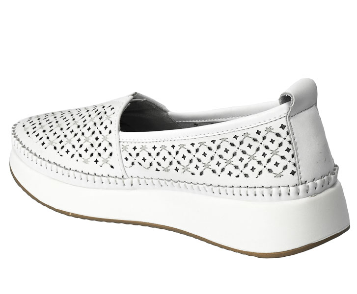 Espadryle Filippo DP4555-23 Skórzane Białe
