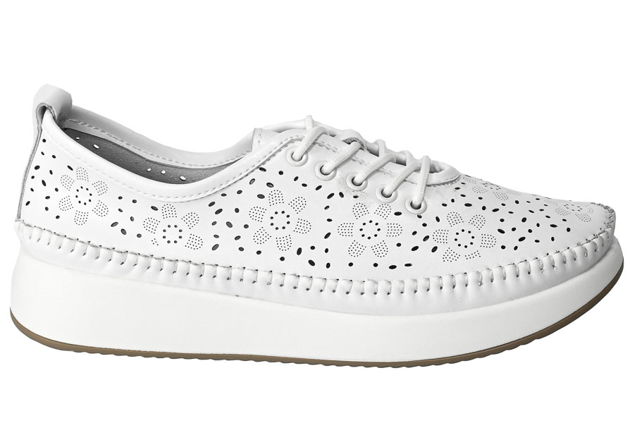 Espadryle Filippo DP4606-23 Skórzane Białe