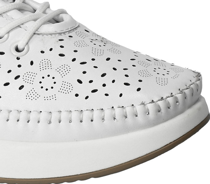 Espadryle Filippo DP4606-23 Skórzane Białe