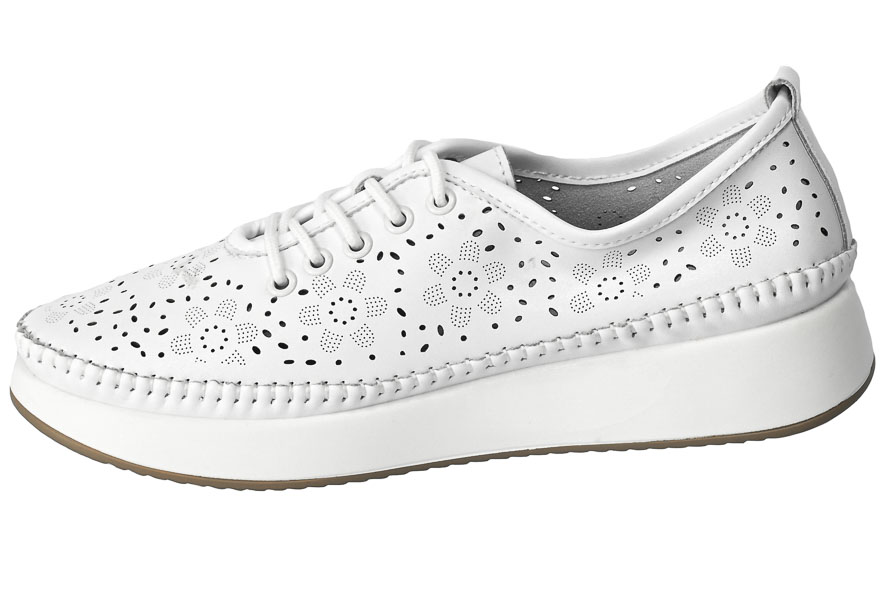 Espadryle Filippo DP4606-23 Skórzane Białe