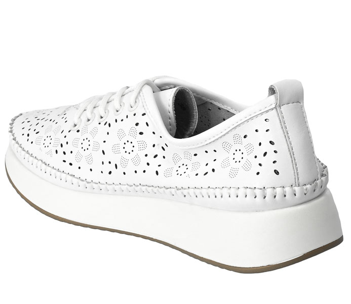 Espadryle Filippo DP4606-23 Skórzane Białe