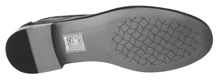Mokasyny Venezia E251 Black Czarne Skórzane