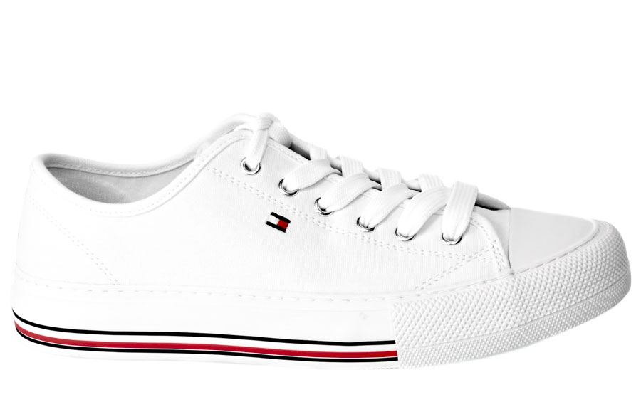 Półtrampki Tommy Hilfiger T3A9-32677-0890100 Sneaker White Białe