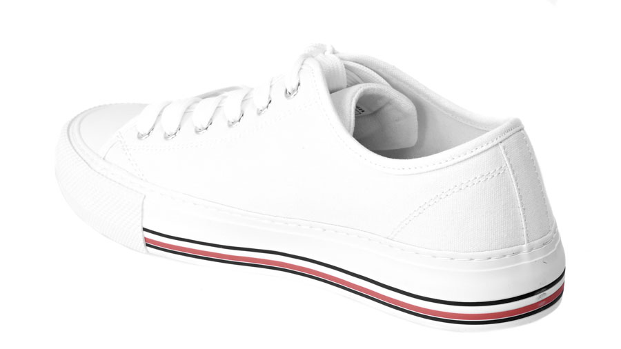 Półtrampki Tommy Hilfiger T3A9-32677-0890100 Sneaker White Białe