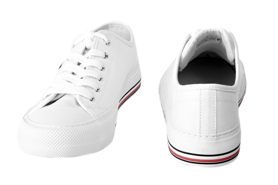 Półtrampki Tommy Hilfiger T3A9-32677-0890100 Sneaker White Białe