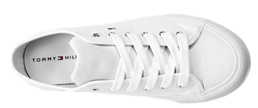 Półtrampki Tommy Hilfiger T3A9-32677-0890100 Sneaker White Białe