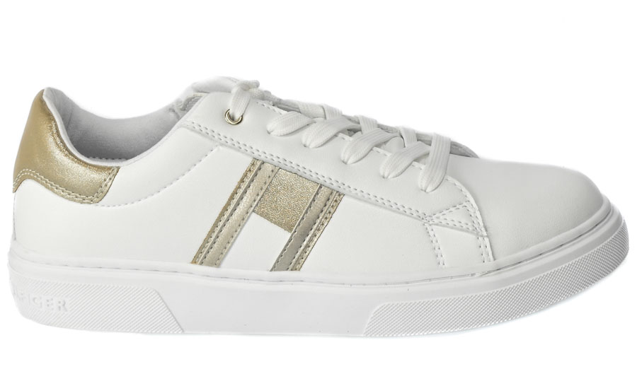 Sneakersy Tommy Hilfiger T3A9-32703-1355X048 White Plat Białe