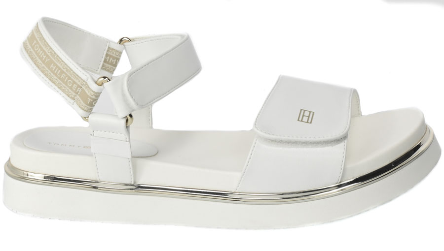 Sandały Tommy Hilfiger T3A2-32759 -0371100 White 100 Białe