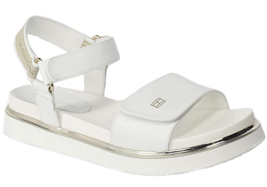 Sandały Tommy Hilfiger T3A2-32759 -0371100 White 100 Białe