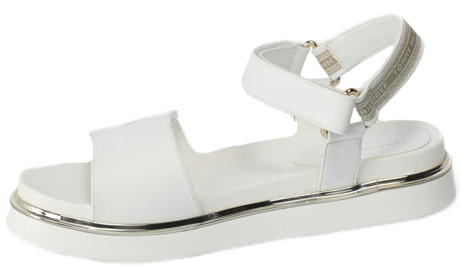 Sandały Tommy Hilfiger T3A2-32759 -0371100 White 100 Białe