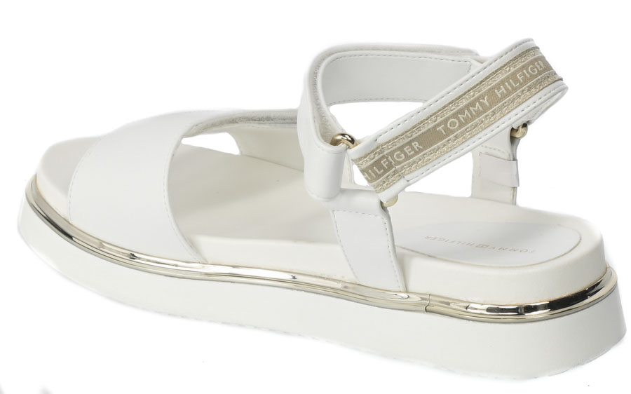 Sandały Tommy Hilfiger T3A2-32759 -0371100 White 100 Białe