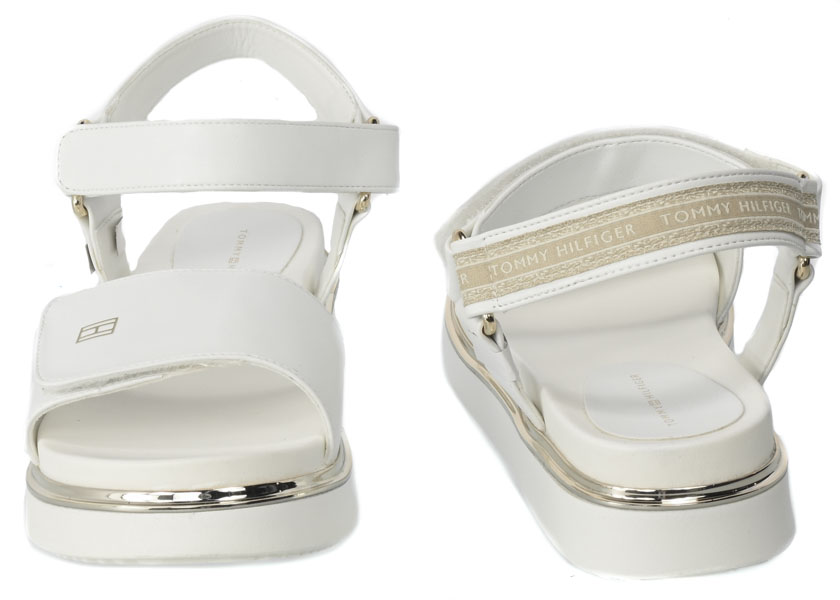 Sandały Tommy Hilfiger T3A2-32759 -0371100 White 100 Białe