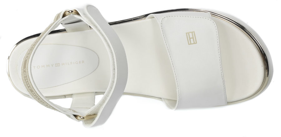 Sandały Tommy Hilfiger T3A2-32759 -0371100 White 100 Białe