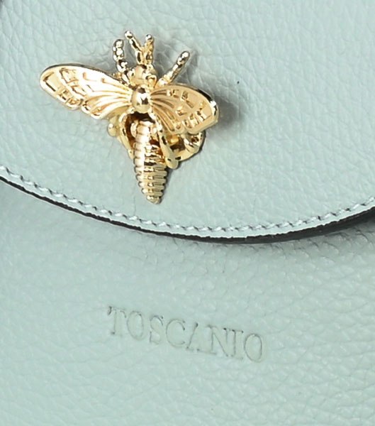 Torebka Toscanio F01 Błękit D92 Skóra.