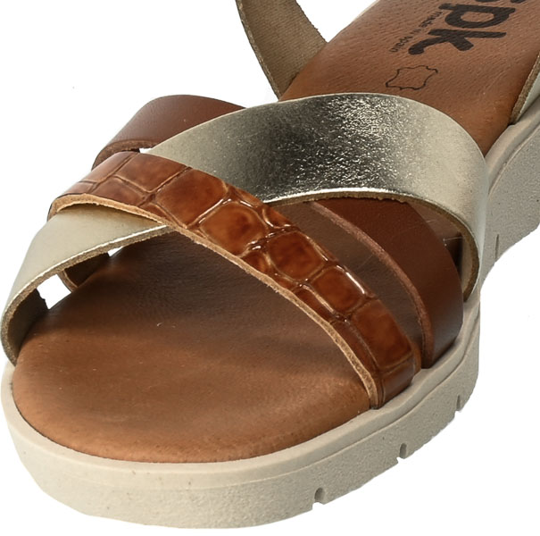 Sandały SPK Shoes 2314-F Skórzane Platino Dover Av